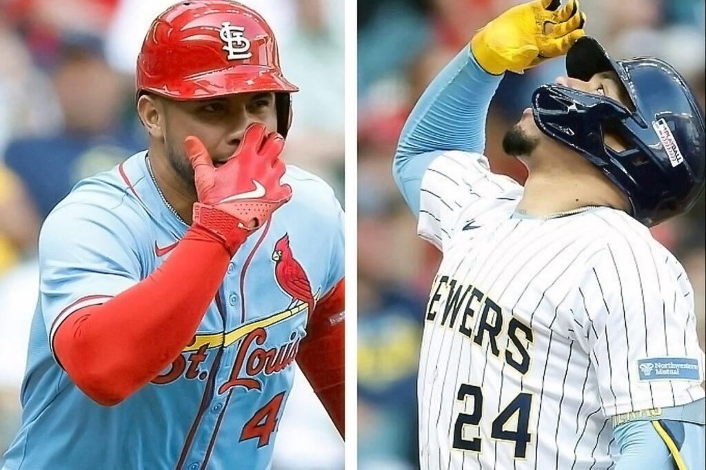 Willson Contreras Cardenales de San Luis y William Contreras Cerveceros de Milwaukee MLB