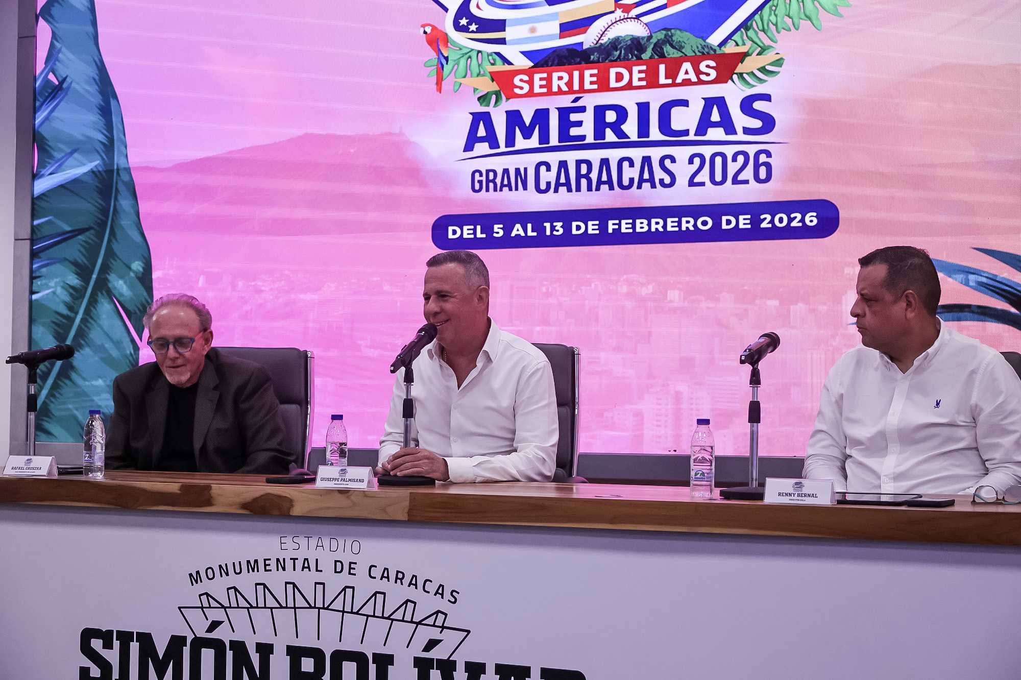 Rafael Gruzka, Giussepe Palmisano y Renny Bernal