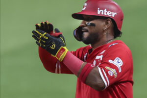 Danry Vásquez bateó .571 de promedio como séptimo bate durante el mes de diciembre