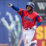 Pedro Ramírez jugando en AAA con los Cubs de Iowa