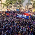 El desfile de los campeones, por las calles de Barcelona