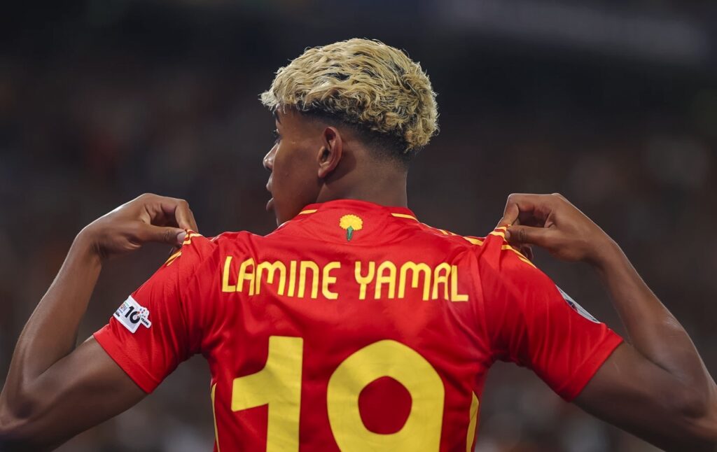 La selección de España, con Lamine Yamal a la cabeza