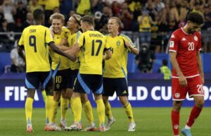 Suecia goleó 5-1 a Túnez