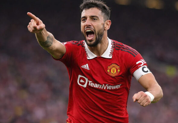El portugués Bruno Fernandes brilla con el Manchester United