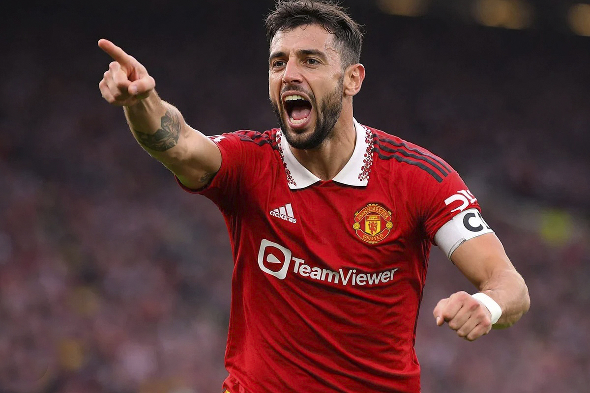 El portugués Bruno Fernandes brilla con el Manchester United