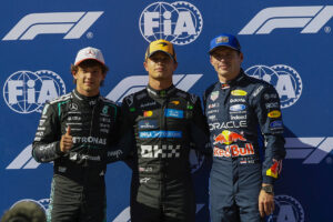 Kimi Antonelli, Lando Norris, Max Verstappen