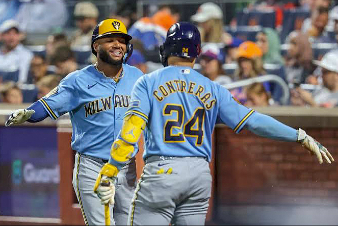 Jackson Chourio-William Contreras Cerveceros de Milwaukee MLB